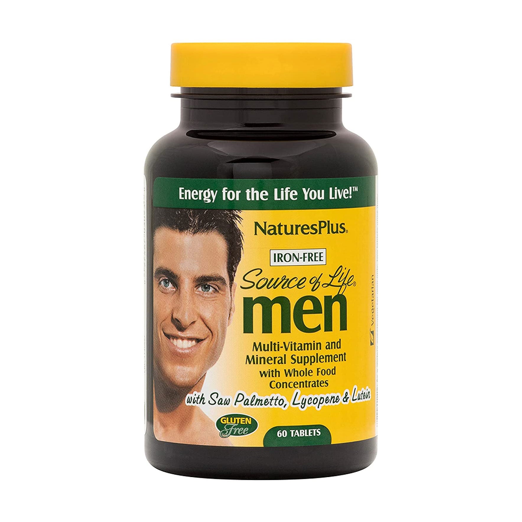 Мультивітаміни та мінерали для чоловіків NaturesPlus Source Of Life Men, 60 таблеток